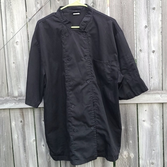 Dickies Jackets & Coats Chef Uniform Coat In Black By Dickies